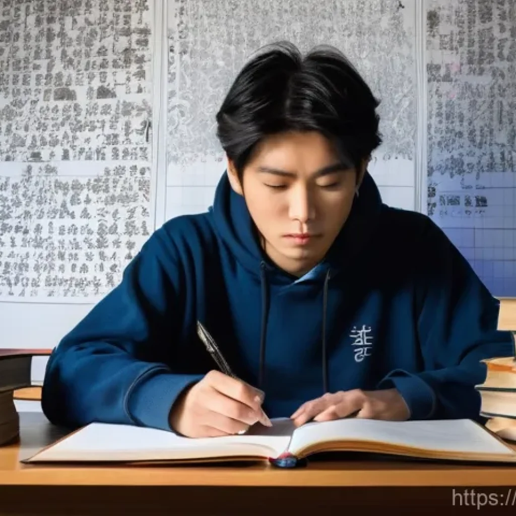 JLPT N1 합격 전략 - **Prompt 1: The Labyrinth of Grammar and Kanji Mountain Conqueror**
"A determined young person, ...