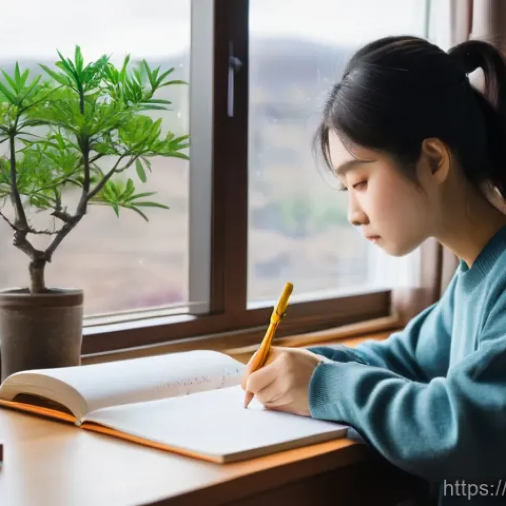 일본어 필수 단어 1000개 - **Prompt 1: The Aspiring Polyglot's Study Sanctuary**
A bright, inviting image of a young adult,...